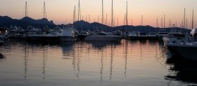 Porto Rotondo Sonnenuntergang Yachthafen